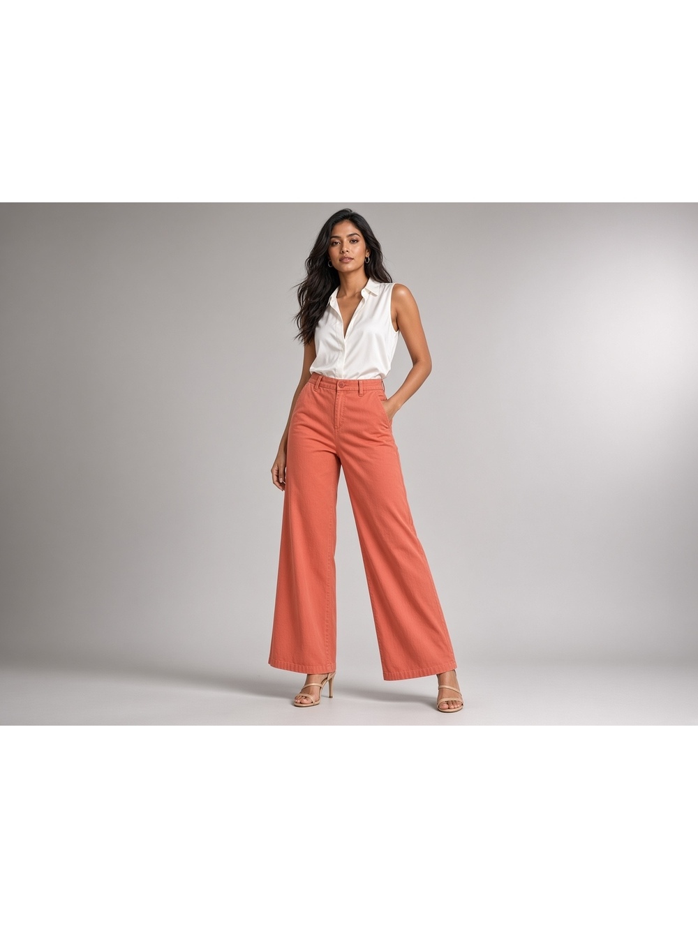 J.Crew cotton wide leg pants size Medium